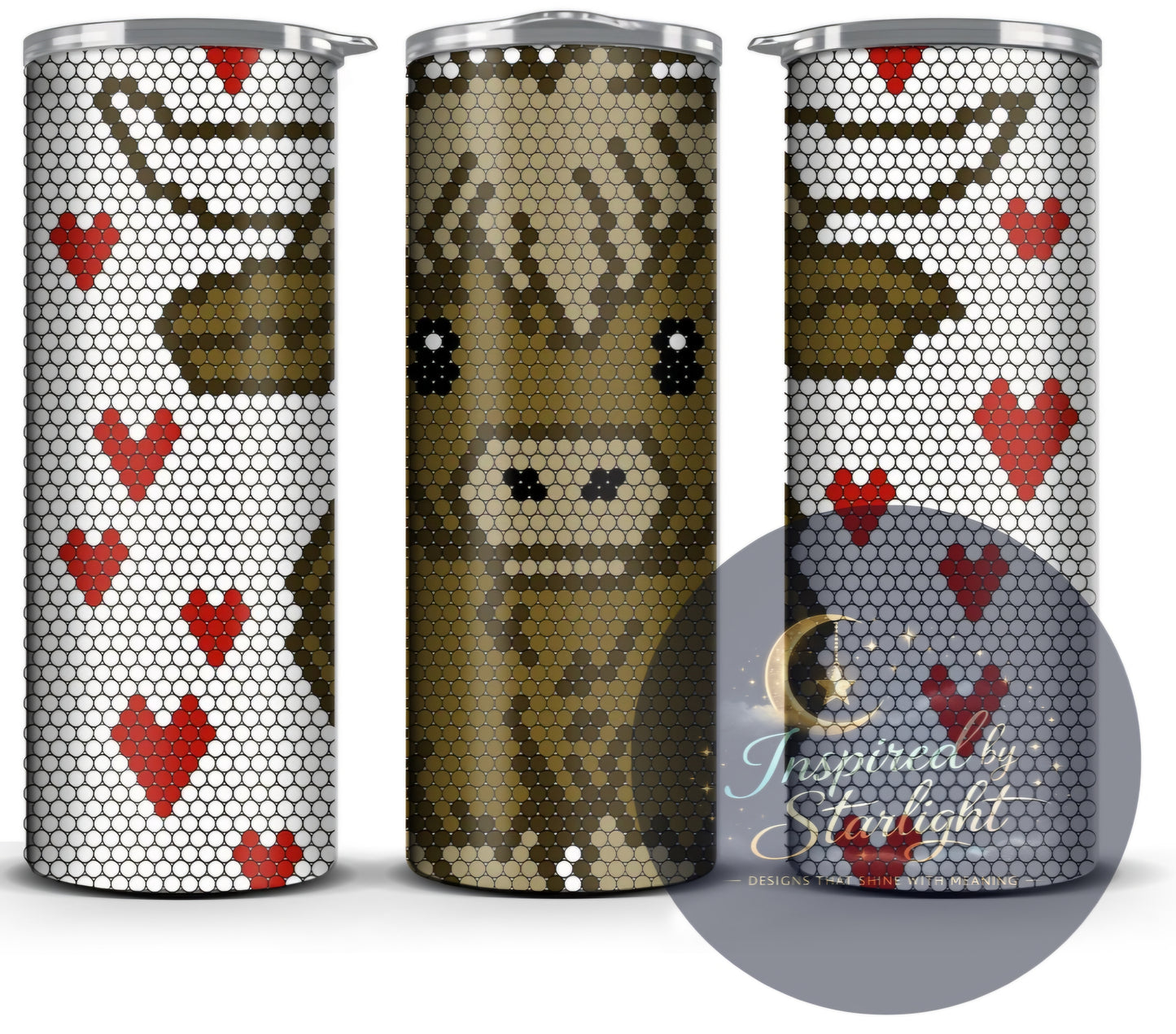 Highland Cow Love Rhinestone Template — Individual Digital Download